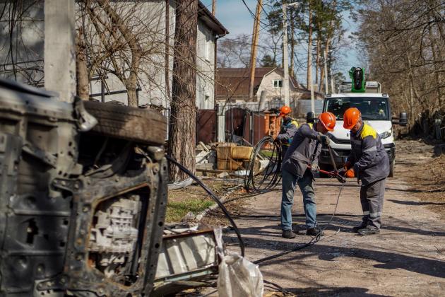 ДТЕК повністю відновив енергопостачання на Київщині