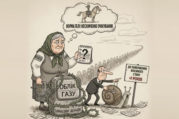 Норма газу: нескінченне очікування обліку та «тимчасові» десятиліття