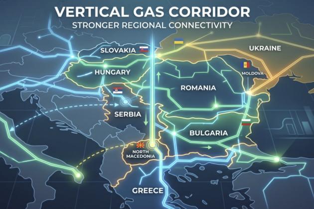 Північна Македонія та Сербія приєдналися до Вертикального газового коридору
